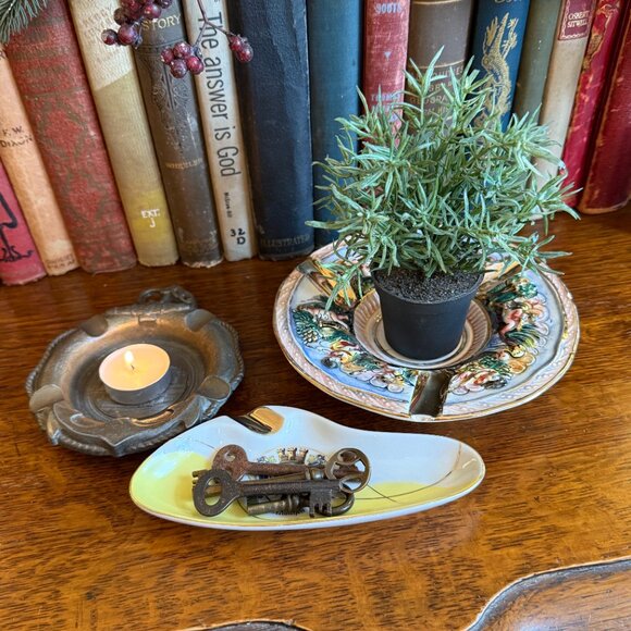 3 Vintage Ashtrays Italian, German USA - Picture 7 of 17